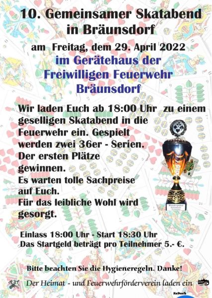 10. Skatabend in Bräunsdorf am 29.04.2022
