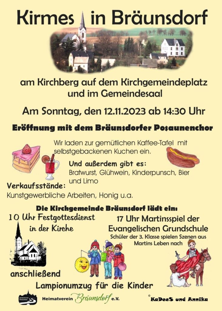 Kirmes in Bräunsdorf am 12.11.2023 – Foto 1