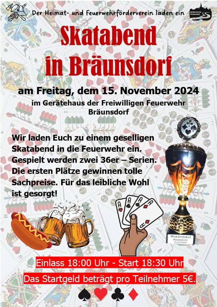 Skatabend im Gerätehaus am 15.11.2024