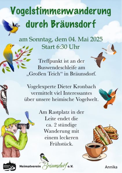 Vogelstimmenwanderung 2025 am 04.05.2025