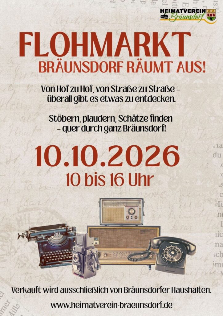 Bräunsdorfer Flohmarkt am 10.10.2026 – Foto 1